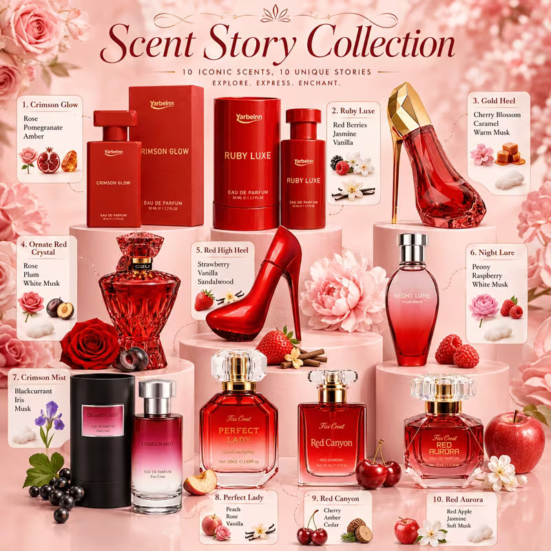 Random Perfume for Women, Fragrance Randomly Selected from 10 Styles, Long-Lasting Eau De