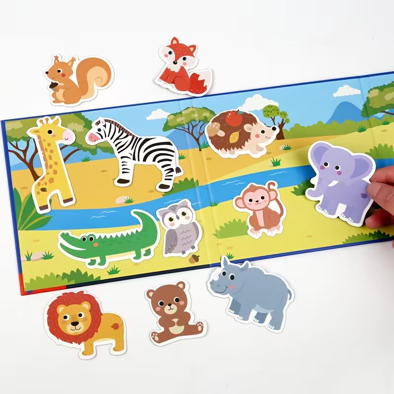 5-In-1 Magnetic Puzzle Book Suitable for 3+ Years Old