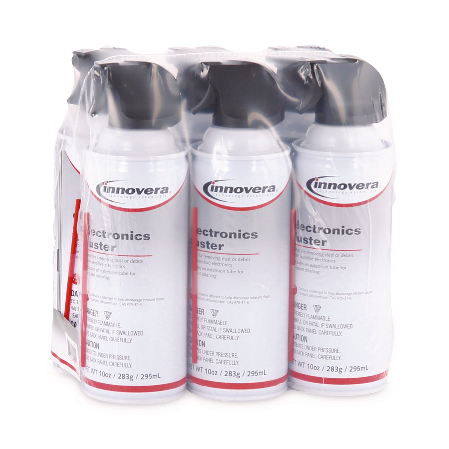 Innovera Compressed Air Duster Cleaner, 10 oz Can Set