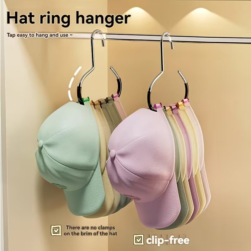 1pc New Hat Hanger, Hat Storage Fantastic 1 One Hanger Can Hang 8 Top Hats