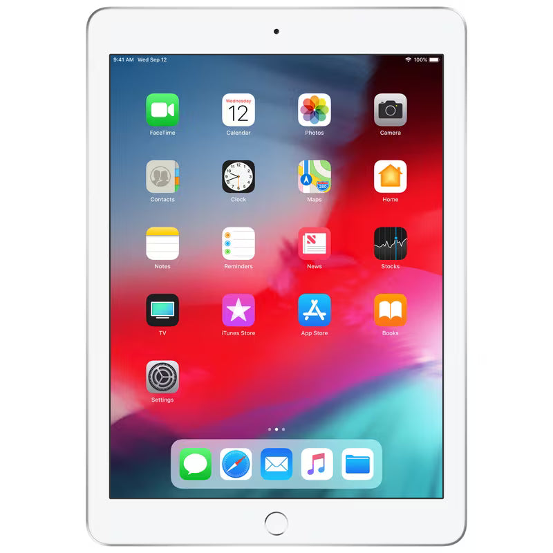 Apple Ipad 6th Generation 128GB Silver WiFi (Refurbished), Silver
