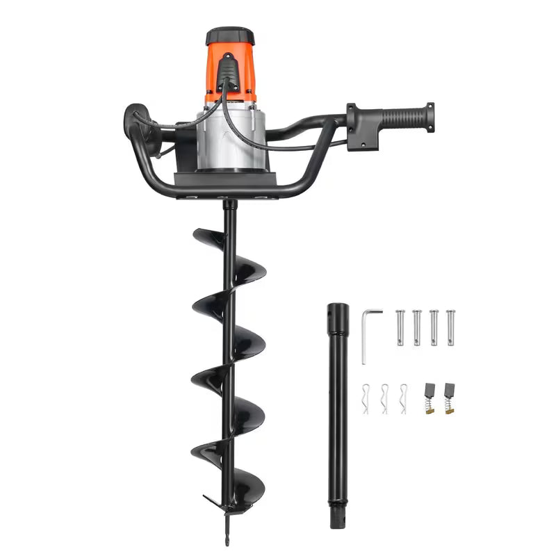VEVOR Electric Post Hole Digger 1500W Powerful Motor with 5.71 in Auger Bit
