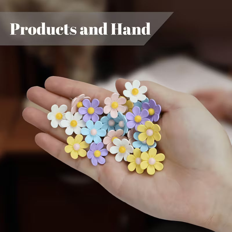 15 Exquisite and Creative Flower-shaped Push Pins, Decorative Flower-shaped Thumbtacks