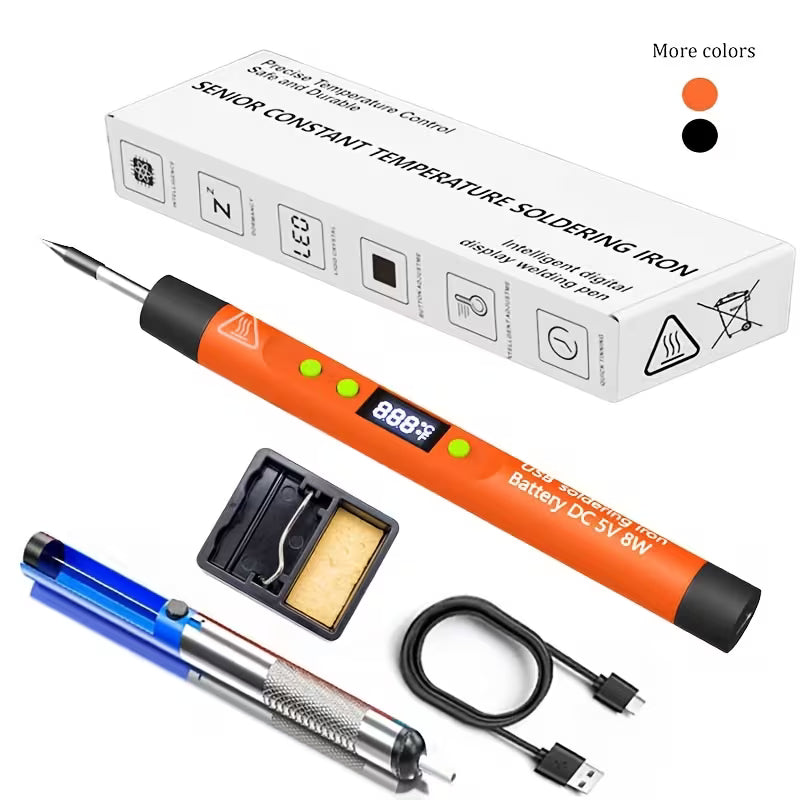 Portable Wireless Digital Display Electric Soldering Iron Set Welding Kit Soldering Iron Set