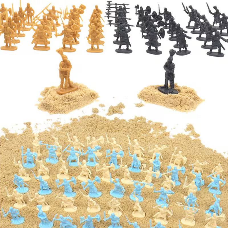 30-Piece/Pack Random Color Mini Medieval Soldier Miniatures Models