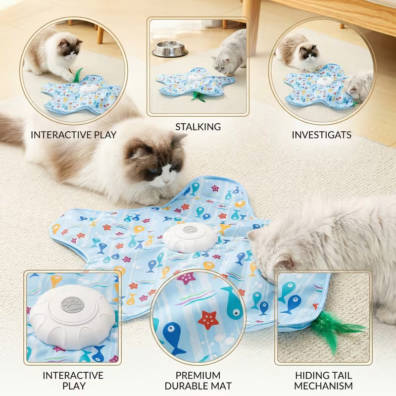 Chargeable Cat Hunting Toy, Smart Electric Cat Teaser, Simulated Prey