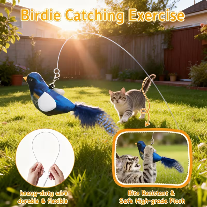 Interactive Cat Toy for Indoor Cats, Enrichment Stimulation Kitten Toys