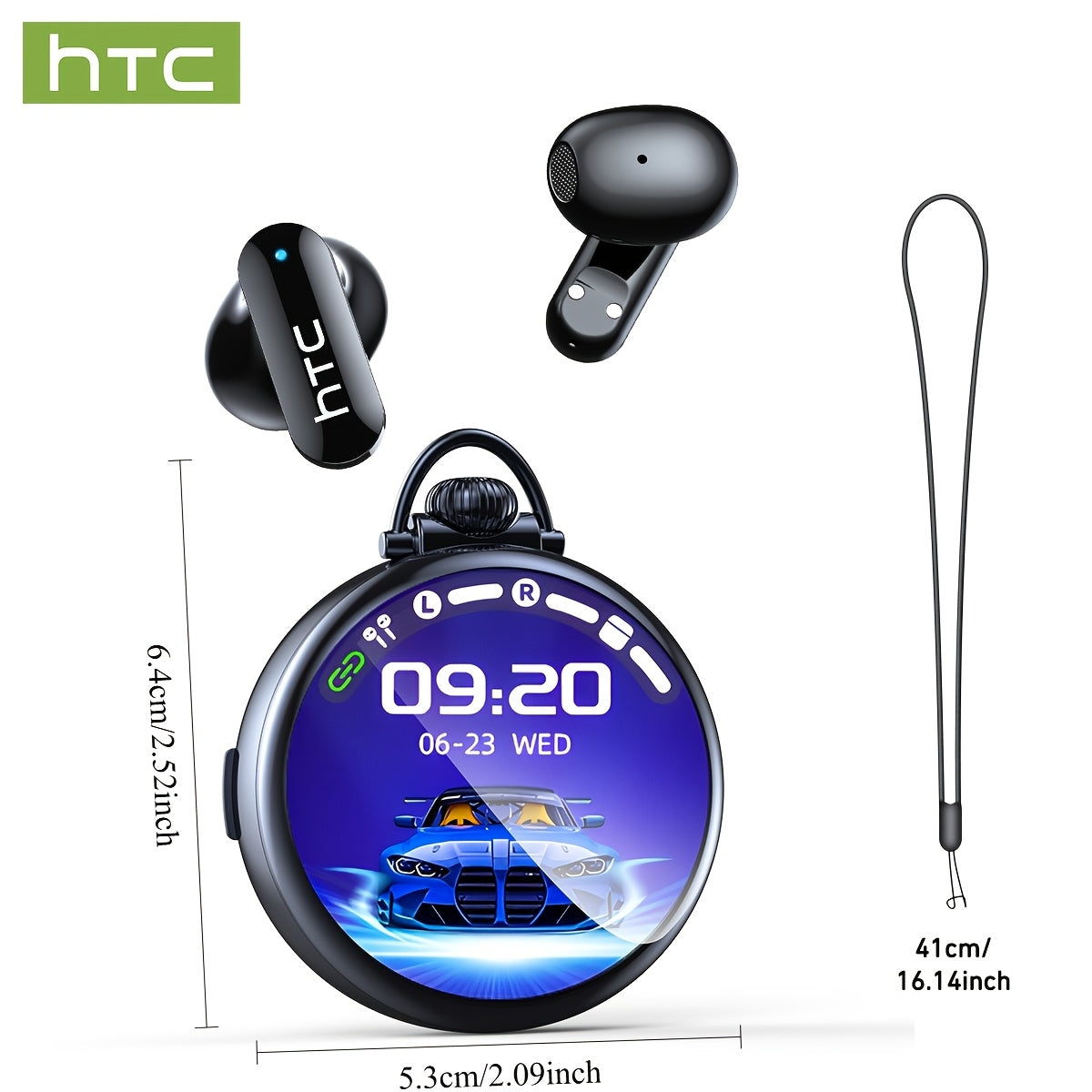 Stopwatch Appearance: HTC NE71 In-Ear Wireless Earbuds, Supports Translation