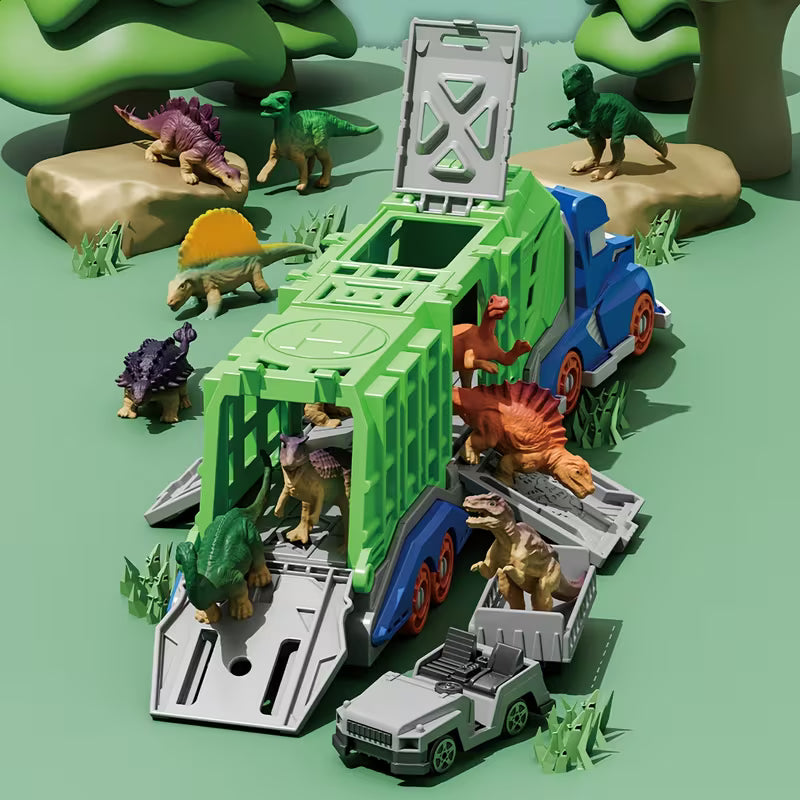 Dinosaur Animal Transport Truck Toy Set