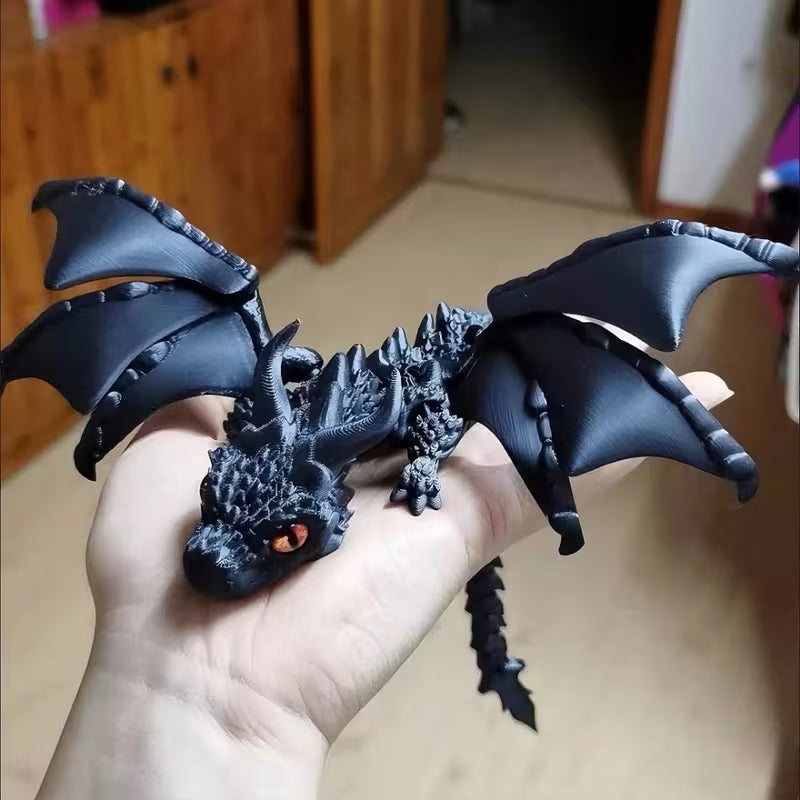 3D Magic Dragon Sculpture | Color-Shifting & Mystery Eyes, Random