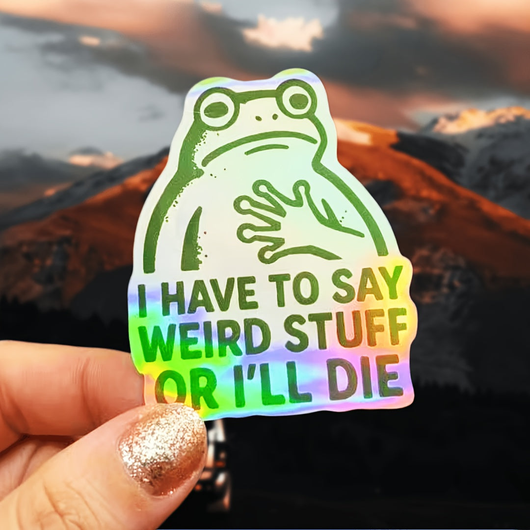 3pcs Talkative Frog "I HAVE to SAY WEIRD STUFF Set
