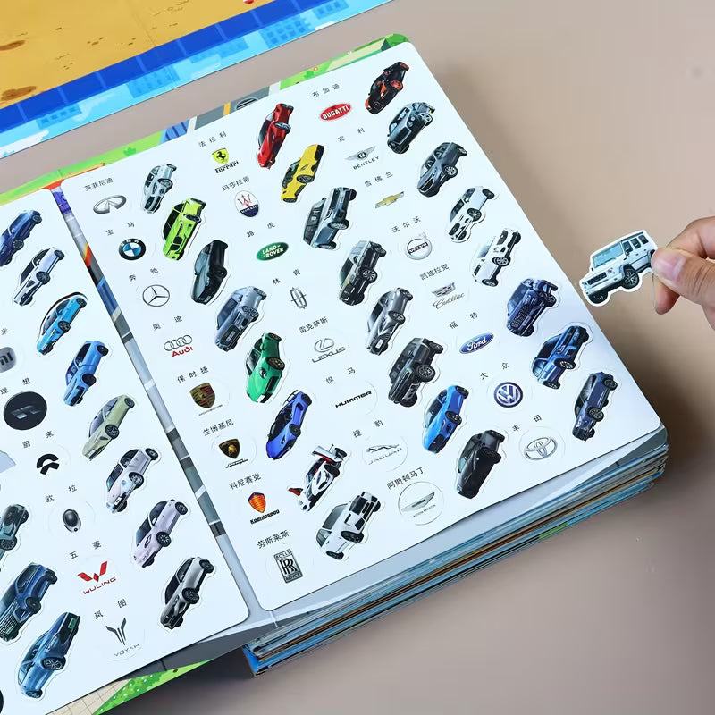 1PC Kids Car Sticker Book