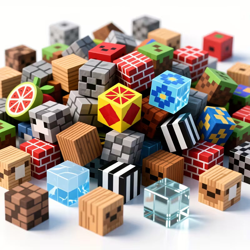 Random Color 100-Piece Building Blocks Puzzle