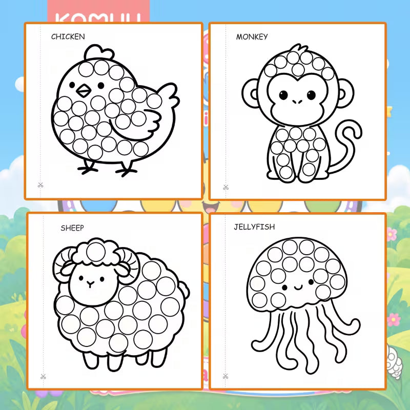 Kids Dot Painting Activity Book