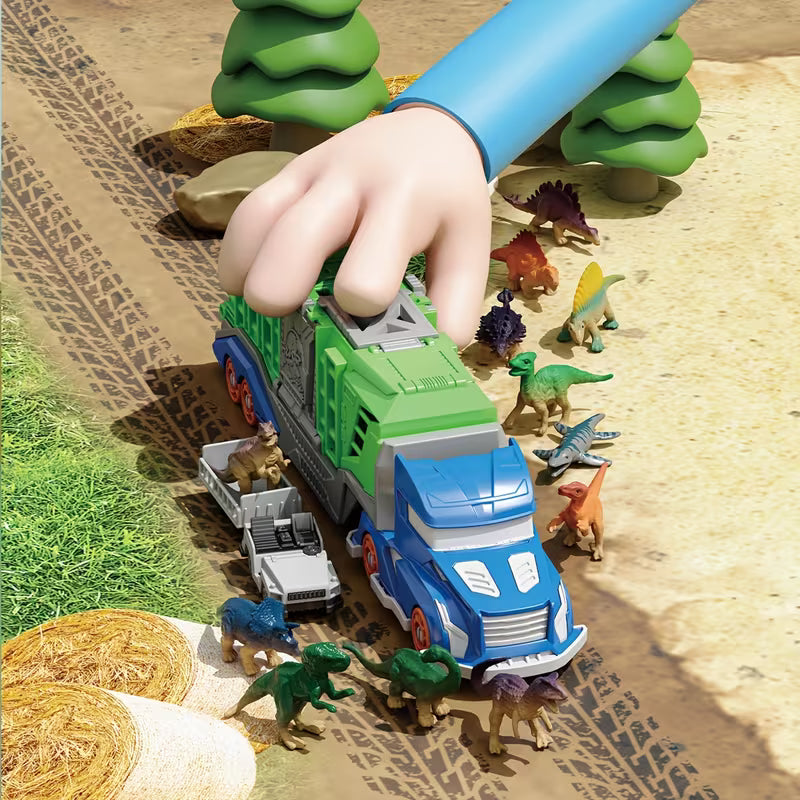 Dinosaur Animal Transport Truck Toy Set
