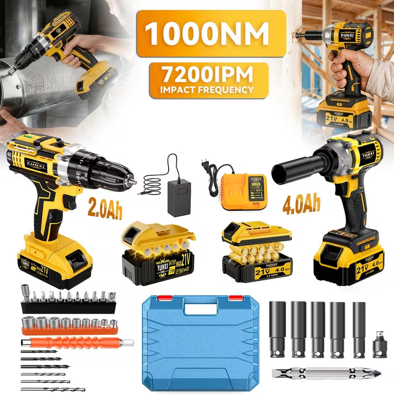 Family Set: Electric Drill+electric Wrench