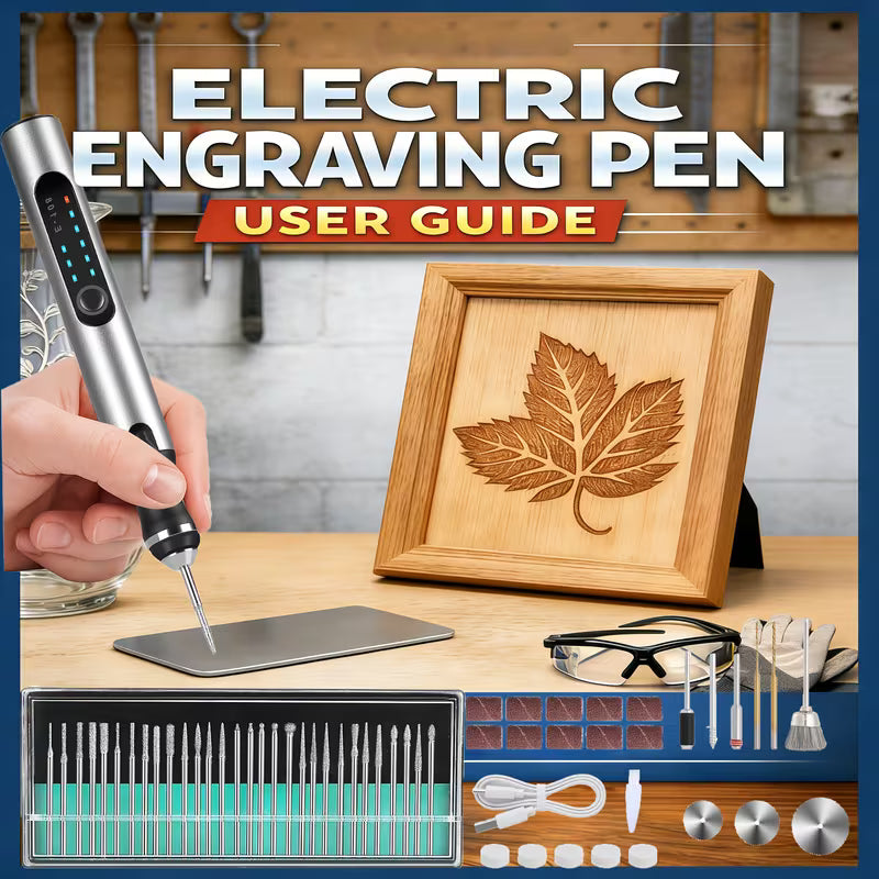 Electric Rotary Engraving Pen, Cordless Rotation, USB-C Charging