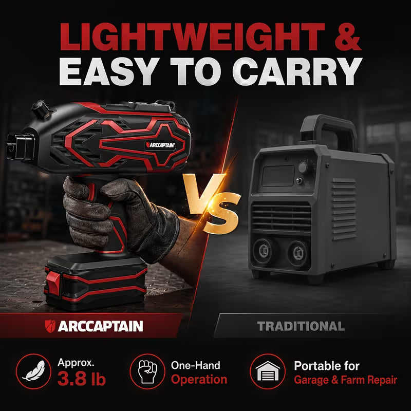 ARCCAPTAIN 140A Handheld Stick Welder, 110V Portable ARC