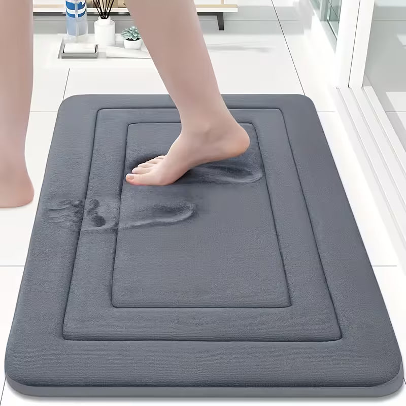1 Memory Bathroom Mat Absorbent Non-Slip Cushion Mat Rubbing Mat Long Mat Comfortable Standing