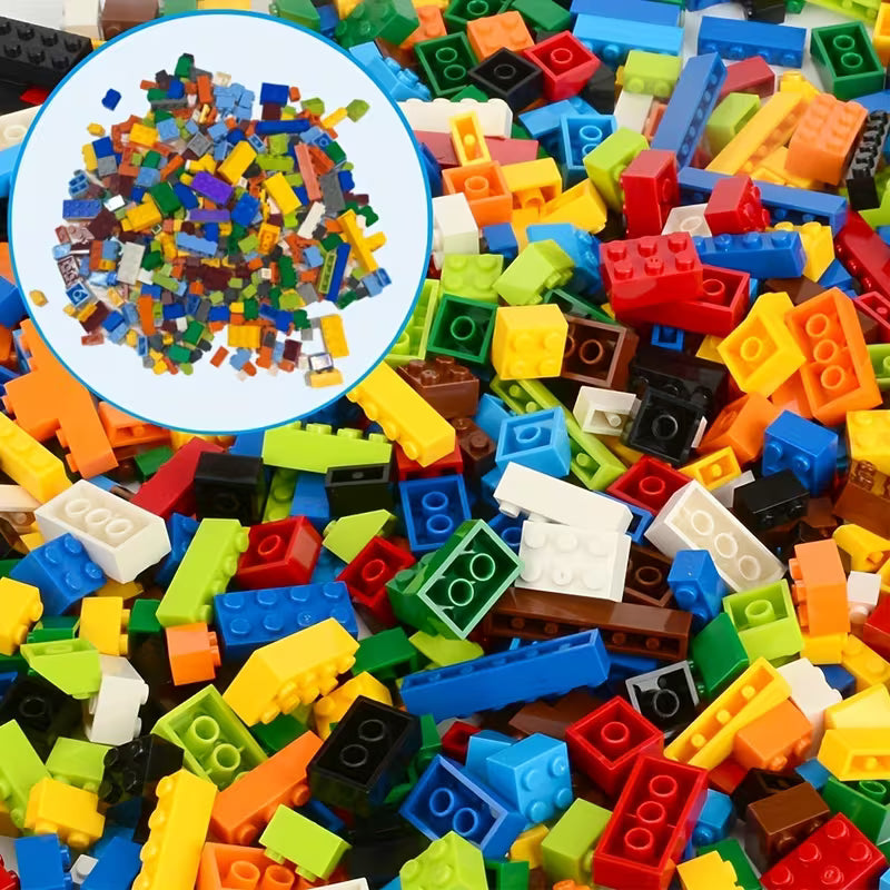 500-Piece Bagged Children's Educational Building Blocks