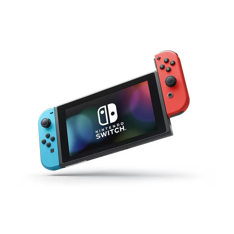 Nintendo Switch with Neon Blue and Neon Red Joy‑Con (Renewed)