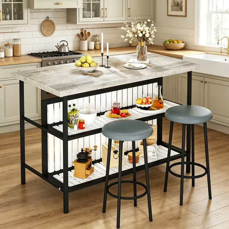 Bar Table And Stools Set