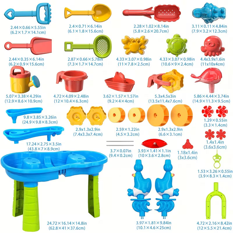 BABY HOME Kids Sand Water Table for Toddlers