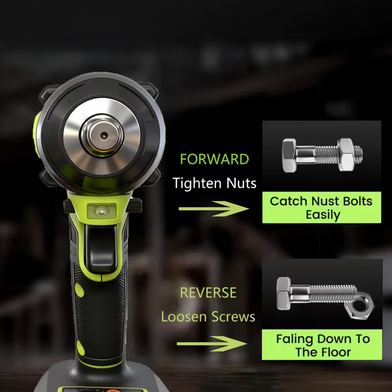650N.M High Torque, 21 Volt Wireless Impact Wrench