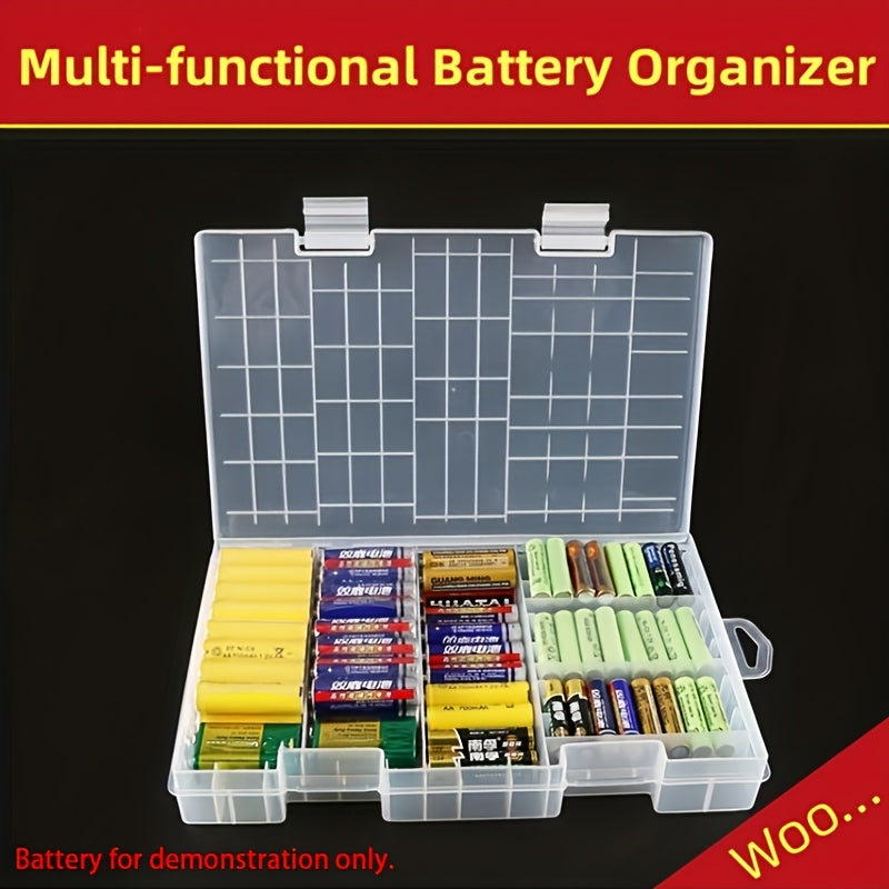 Battery Storage Box Can Hold 60 AA Batteries And 40