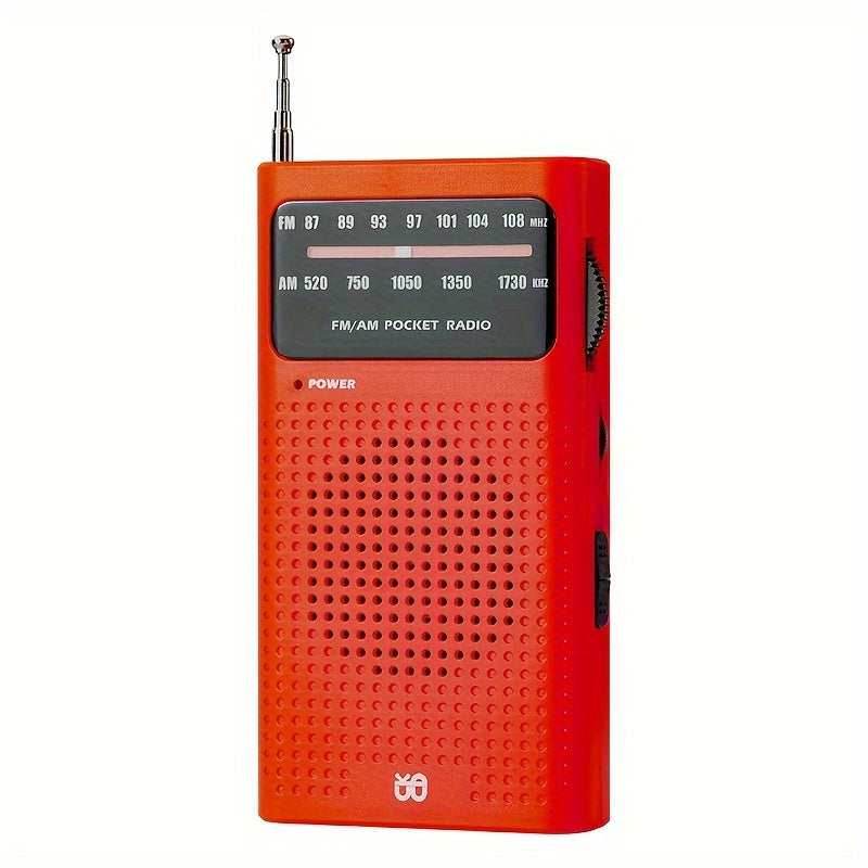 Portable AM/FM Radio with High-Volume Speaker & Headphone Jack