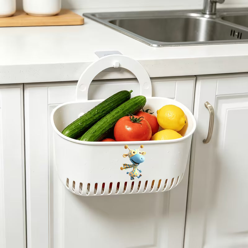 1pc—Acrylic—Cheerful Little Deer Design Style Multifunctional Drain Basket, Thickened