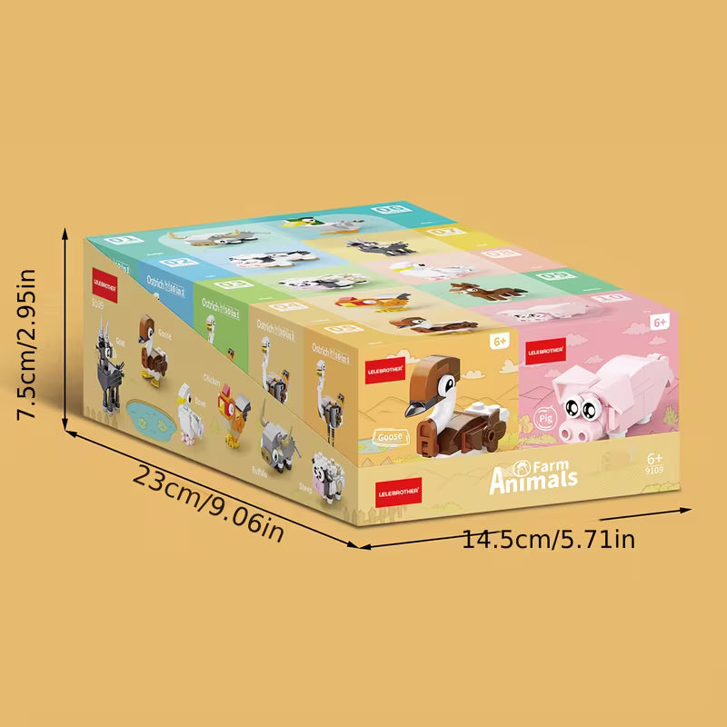 10-In-1 Mini Cute Pet Farm Series Building Block Set