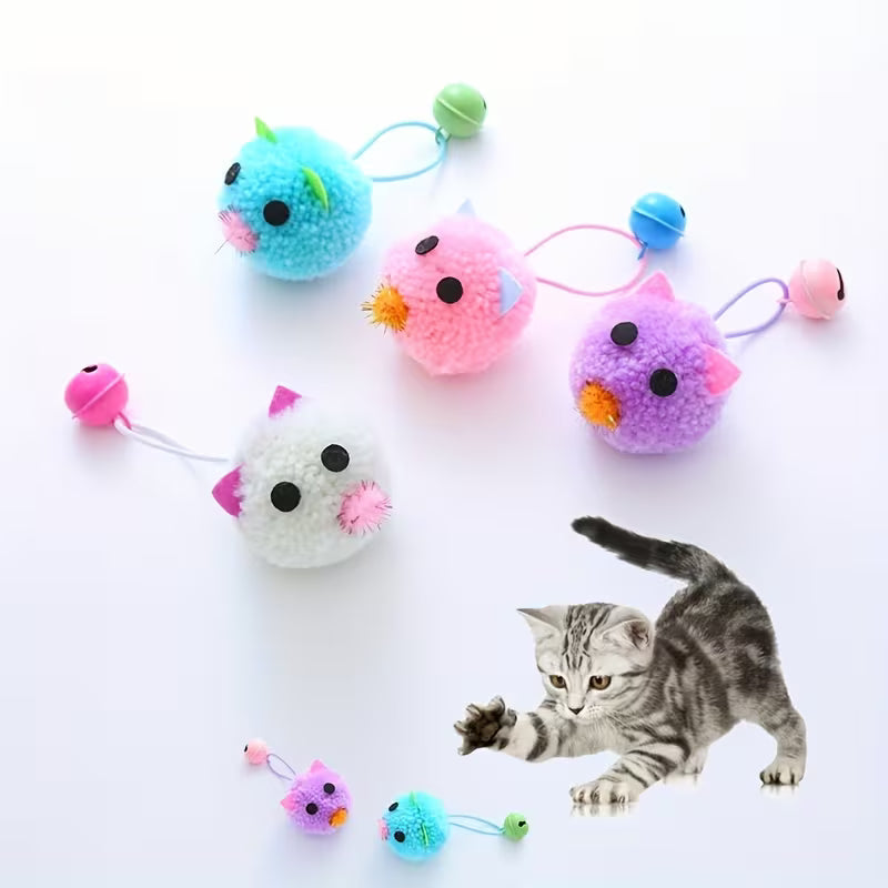 Pet Cat Toy Cute Mouse Shape Macaron Color Matching