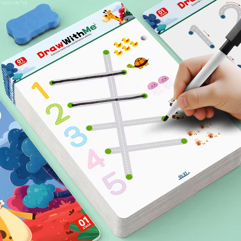 Kids Reusable Pen Control Training Activity Set