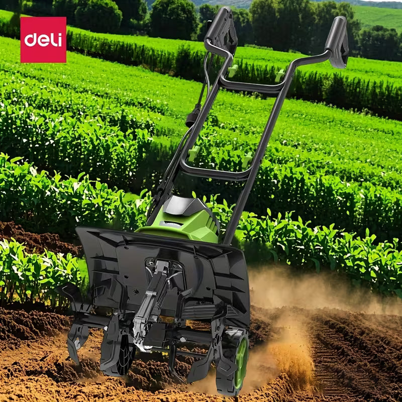 Deli Steelite 14" Corded Electric Tiller & Cultivator
