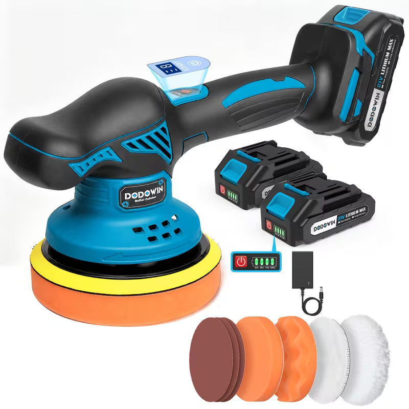 21V Lithium Ion Polishing Machine, 8 Variable Speeds Polishing Equipment