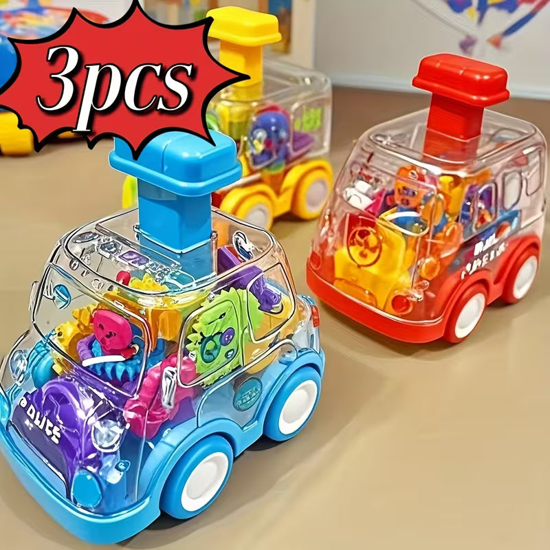 3 Sets of Model Gear Cars Toy