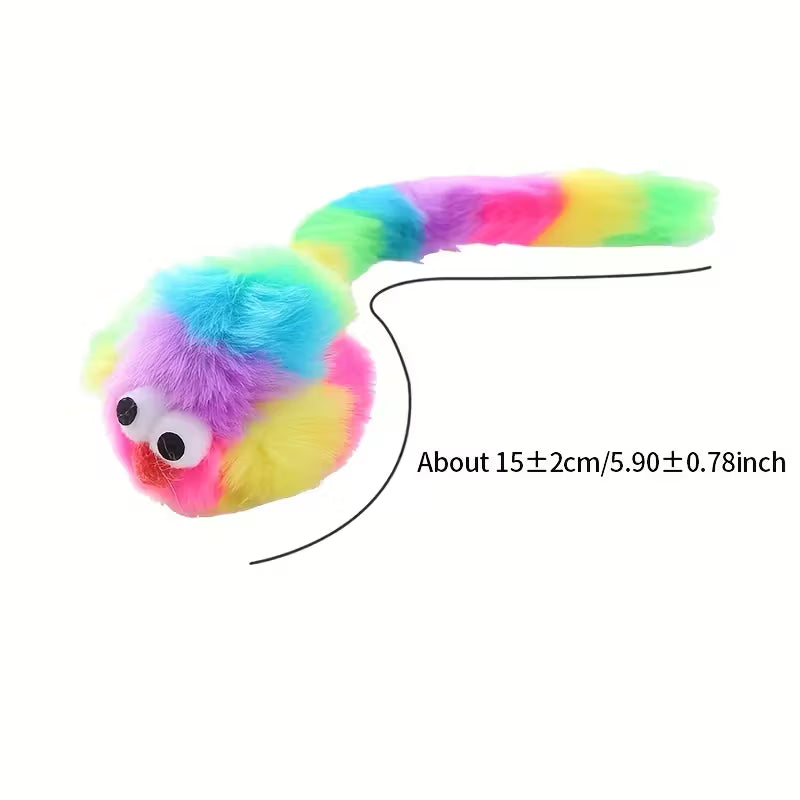 New Rainbow Rabbit Plush Mouse Toy, Random Color