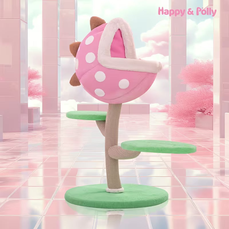 HAPPY & POLLY Monster World Carnivorous Plant Cat Climbing Frame