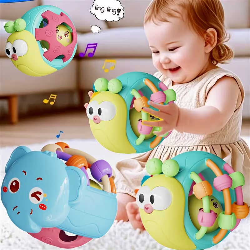 Cute and Interesting Hand-held Baby Rattle Plastic