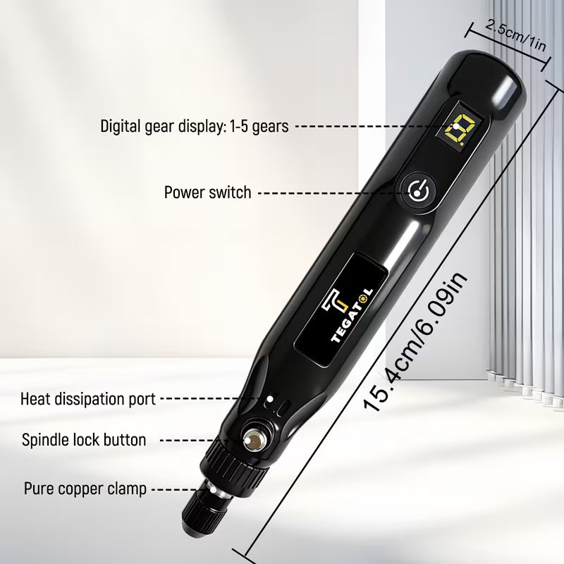Speed Adjustable USB Rechargeable Mini Electric Drill Set/Grinder/Polisher/Engraver Cordless Rotary