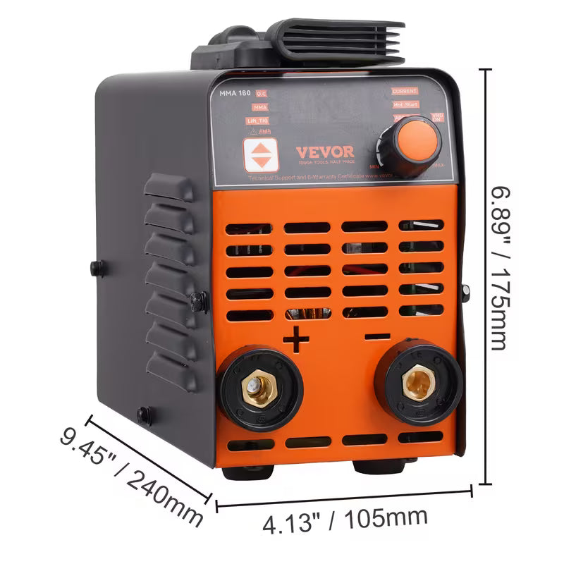 VEVOR ARC Stick Welder 110/220V 160/200A 2 in 1 Lift TIG Welding Machine Hot Start
