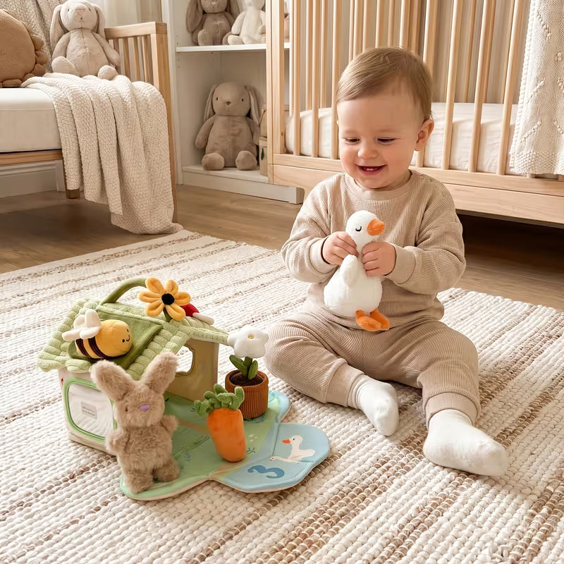 Cartoon Spring-style House-shaped Children's Stacking Toy