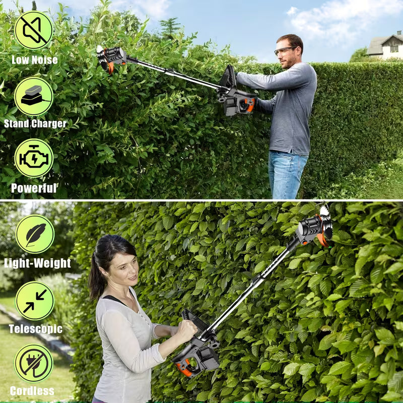 Electric Weed Wacker, Battery Powered Trimmer Set