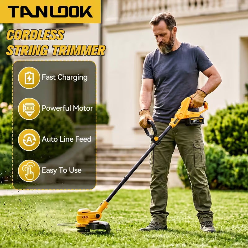 20V Cordless String Trimmer with Digital Power Display