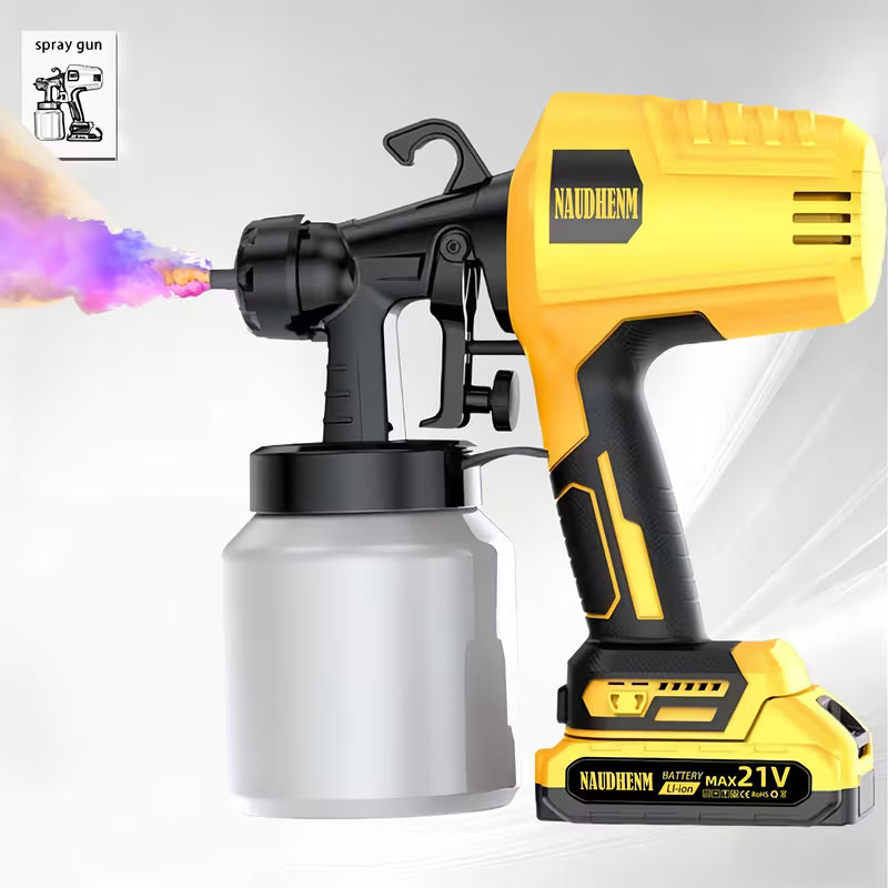 Paint Sprayer 30000RPM High Speed for 20V Battery 47.34oz High Capacity Container Spray Paint Gun
