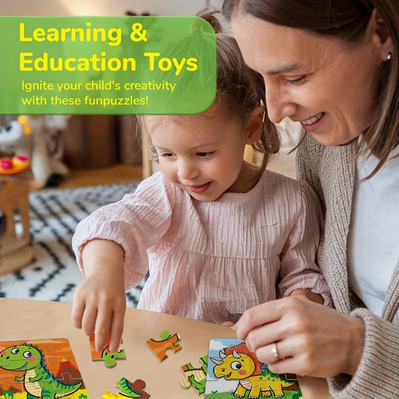 36-Piece/box Dinosaur Jigsaw Puzzles for Kids