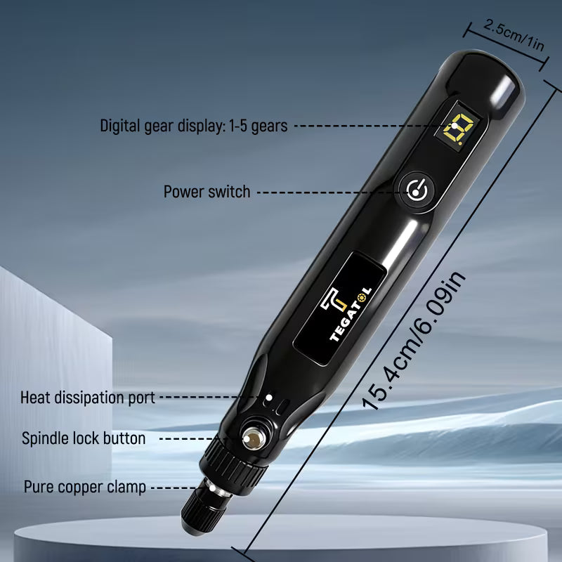 Mini Cordless Rotary Tool Set 3.7V USB Charging Multifunctional Tool, Suitable for Grinding
