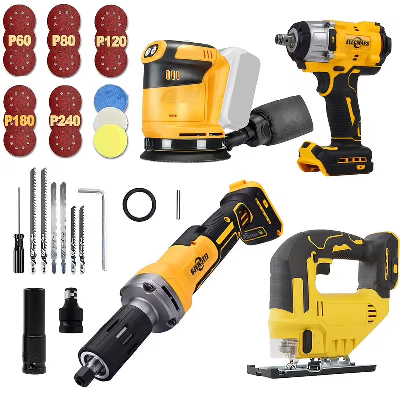 Household Multi-Functional All-In-One 20V Brushless Power Tool Set