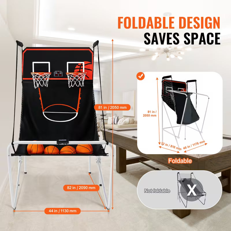 VEVOR Foldable Basketball Arcade Game